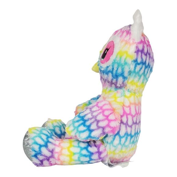 Build A Bear Spotted Owl Plush Tie Dye Bird Pastel Rainbow Colorful BABW 17" - Picture 4 of 12